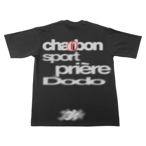 T-shirt - CHARBON noir