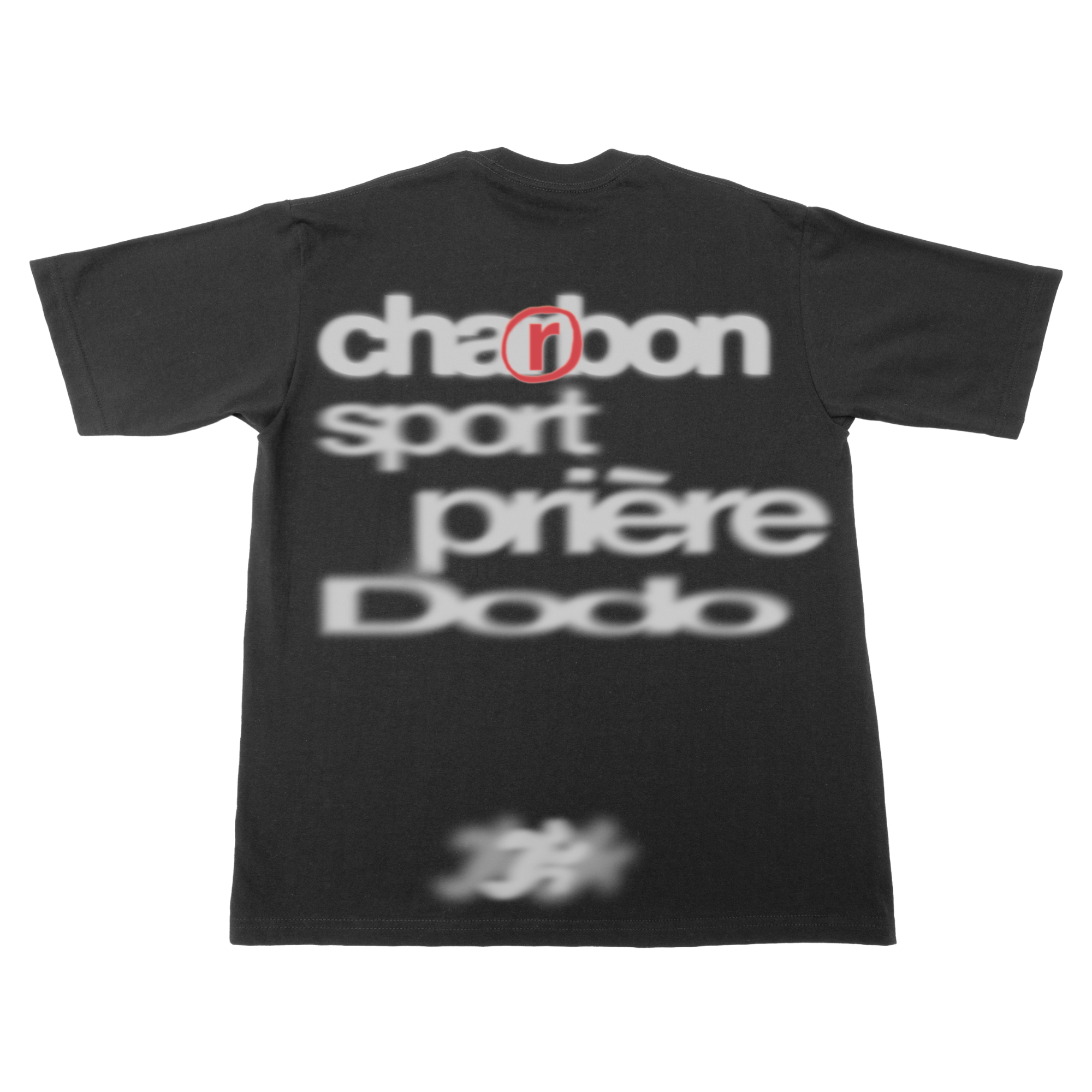 T-shirt - CHARBON noir